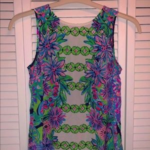 SOLD* Lilly Pulitzer Iona Silk Shell Tank Top XS